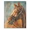 Designart - Portrait of A Brown Horse - Farmhouse Print on Natural Pine Wood
